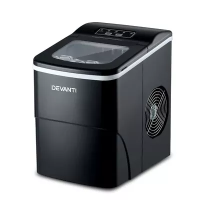 Devanti 2L Portable Ice Maker Commercial Machine Ice Cube Bar Countertop Black • $139.95