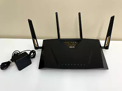 ASUS AX6000 Dual Band Gigabit Wi-Fi 6 Router - Black • $3.25