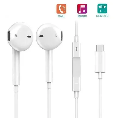 For Samsung Galaxy A14 A13 A23 A33 A53 Headphones USB Type-C Stereo Earphones • £4.81