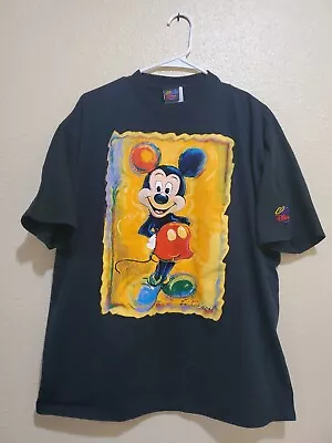 Mickey Mouse Eric Robison Vintage 1997 Disney Art Portrait T-Shirt Size Large • $59.95