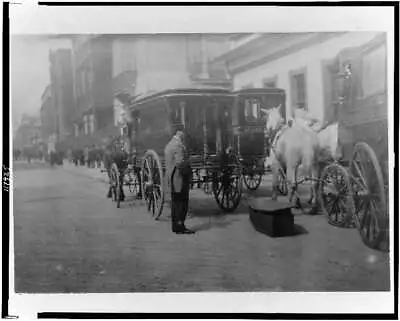 Horse-drawn Hearsesfront Of Funeral ParlorNew York City?NYC?1908-1924 • $9.99
