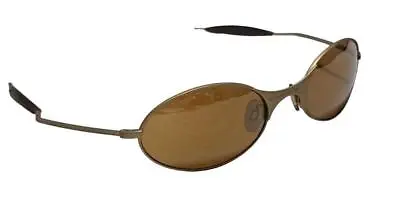 Oakley Sunglasses Metal Frame E-Wire Matte Gold Brown Mirror Lens Discontinued U • $424.17