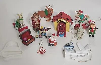 Lot Of 13 VTG Christmas Ornaments For Art + Crafts Some For Repair + Customizing • $15.88