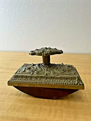 Antique Vintage Bronze Brass Ink Rocker Blotter • $60