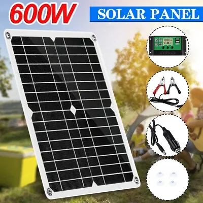 £19.58 • Buy 600W Solar Panel Kit 12V Battery Charger+100A Controller RV Trailer Camper Van