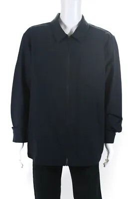 7 Diamonds Men's Collar Long Sleeves Full Zip Pockets Jacket Navy Blue Size XXL • $42.69