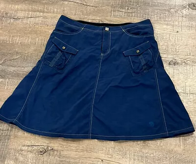 Mountain Hardwear Woman Size 10 Skirt  Blue Stitched Flared  Activewear Outdoor • $12