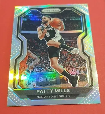 2020-21 Prizm Patty Mills Silver Holo Card - San Antonio Spurs • $9.65