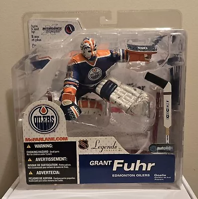 Grant Fuhr NHL Legends Series 2 VARIANT Blue Edmonton Oilers McFarlane Figure • $45