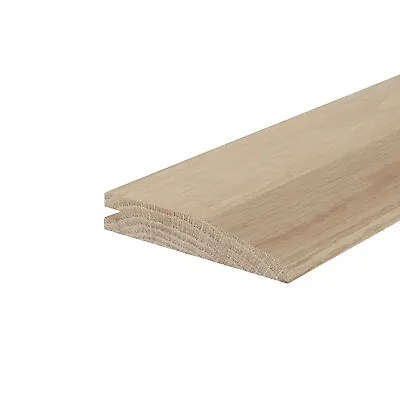 Solid Oak Door Threshold 900mm Round Square Ramp T Bar Wood Carpet & Tile • £12.60