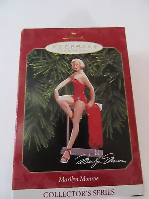 Hallmark Keepsake 1999 Marilyn Monroe Red Swimsuit Figurine Ornament New In Box • $8