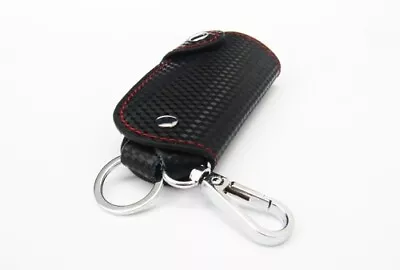 Carbon Fiber Leather Remote Smart Key Chain Keyless Fob Holder Case For Mercedes • $9.98