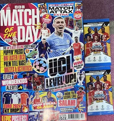 Match Of The Day Magazine #699 March April 2024 + 2 Match Attax EXTRA Inc L Ed • £5.99