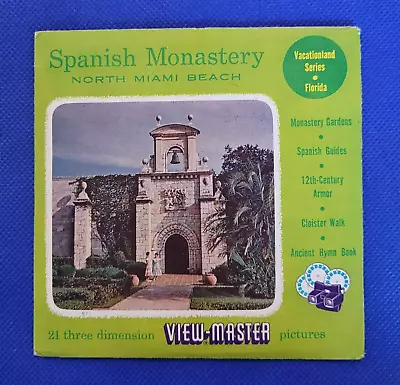 Scarce A993 Sawyer's Spanish Monastery N Miami Beach View-master FL Reels Packet • $69