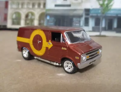 Johnny Lightning  1976 Dodge Street Van In Brown  1:64 Scale Diecast • $7.50