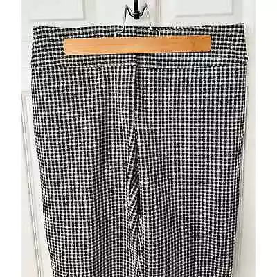 Alfani Black And White Houndstooth Wide Leg Stretch Pants Size 10 • $25
