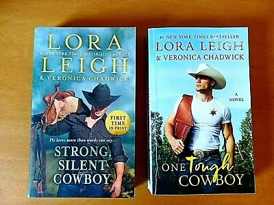 2 Moving Violations Novels-Lora Leigh-Strong Silent Cowboy & One Tough Cowboy • $8.95