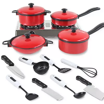 $7.99 • Buy 13PCS/Set  Pots Pans Kitchen Cookware Saucepan For Kids Pretend Play CookwareSET