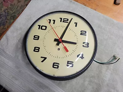 Vintage Simplex Glass Face 15' Wall Shop School Clock • $74.99