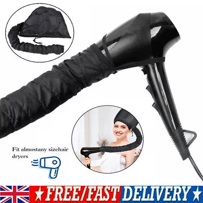 UK Portable Soft Hair Drying Cap Bonnet Hood Hat Blow Dryer Attachment Pro Salon • £7.99