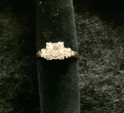 VTG 50’s Diamond Wedding Ring 14K Gold Platinum Setting S 4.5 W/Appraisal • $2275