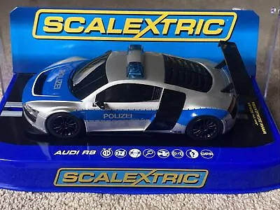 £59.95 • Buy Scalextric Audi R8 Police Car New Boxed Polizei Car