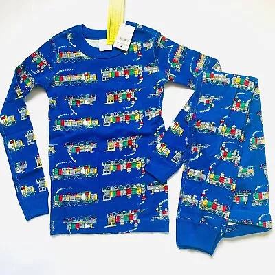 Hanna Andersson NWT Train Holiday Christmas Pajamas 130 140 160 8 10 14 • $35