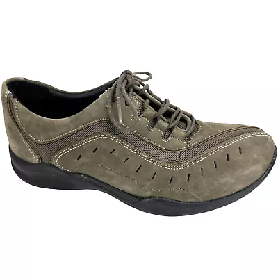 $59.99 • Buy Women's New Clarks Wave Wheel Olive Nubuck Leather Sneaker Shoes Size 5M