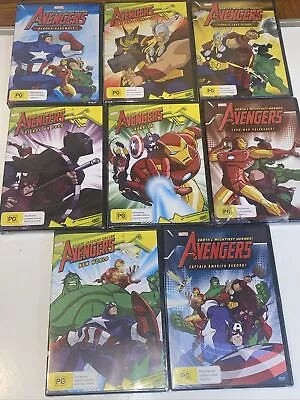 8 New Sealed DVDs - The Avengers - Earth's Mightiest Heroes -  Bulk MARVEL • $35.90