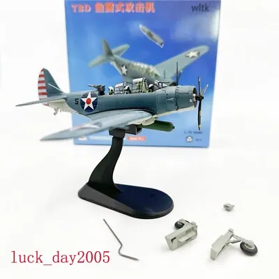 Wltk WWII US NAVY TBD-1 Devastator Torpedo Bomber 1/72 Diecast Aircraft Model • $47.99