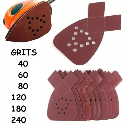 £3.85 • Buy MOUSE SANDER SHEETS  SANDING PADS 40 60 80 120 180 240 GRIT Fit Black & Decker