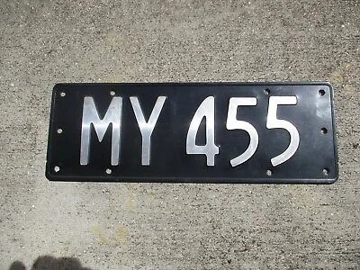 New Zealand License Plate  #  MY 455 • $50