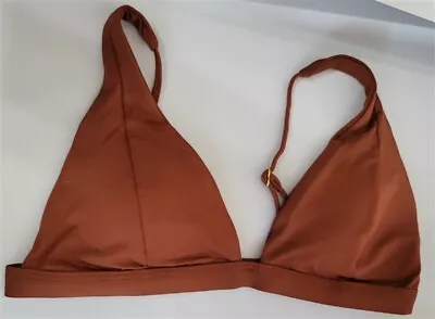 NWOT L*Space S Triangle Brown Bikini Swim Top 116270 • $27