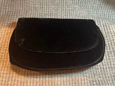 Vintage MM Morris Moskowitz Black  Velvet Evening Clutch Purse Snap Closure • $19.99