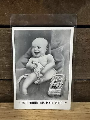 Vintage 1930’s Bloch Bros Tobacco Mail Pouch Baby “Dad’s Favorite”  • $39.99