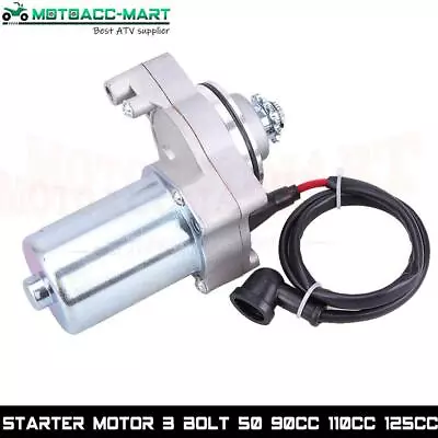 Electric Starter Motor 3 Bolt For 90cc 110cc 125cc ATV Quad Bike 4 Wheeler Buggy • $20.59