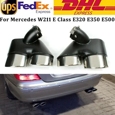 For Mercedes AMG W211 E Class E320 E350 E500 E63 Car Exhaust Muffler Pipe Tips • $118.49