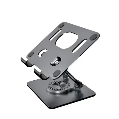 Alloy Metal 360° Ipad Swivel Tablet Desk Stand Aluminum Holder Desktop Foldable • £13.99