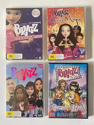 BRATZ DVD LOT PAL Region 4 OMG Collection Girls Fashion Cartoon MGA Bundle RARE • $79.99