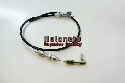 24  Stainless Steel Black Housing Throttle Gas Carburetor Cable Ford Chevy GM • $26.98