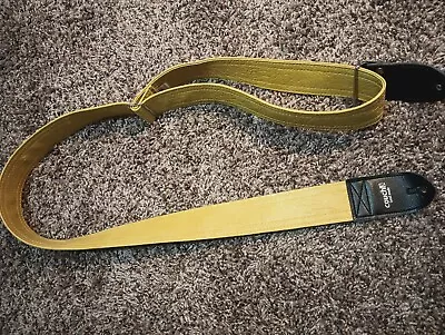 1970's Vintage Mustard Yellow Guitar Couch Strap • $40