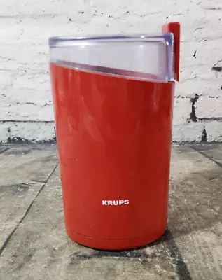Vintage Krups Fast Touch Coffee Bean Mill Grinder Type 203 Red Rare 120V 160W • $23.99