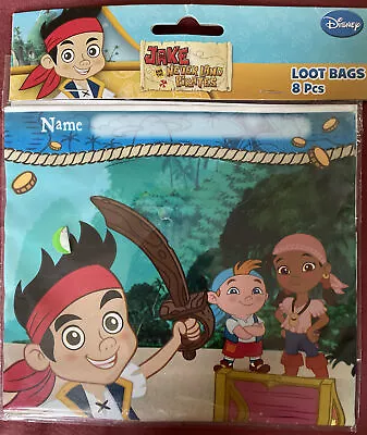 Jake And The Never Land Pirates Loot Treat Bag Birthday Party 1 Pack (8 Bags) • £4.82