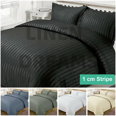 $39 • Buy Striped 1000TC Luxury Duvet/Doona/Quilt Cover Set Double/Queen Super King Bed
