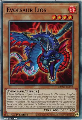 YuGiOh Evolsaur Lios DUNE-EN018 Common 1st Edition • £0.99