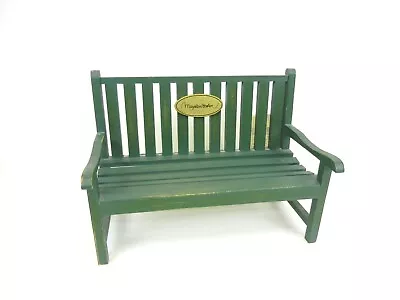 Hallmark Marjolein Bastin Green Wooden Park Bench 8  Country Style  T31 • $21.95