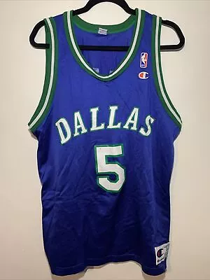 $34.99 • Buy Vintage Dallas Mavericks Jason Kidd Authentic Champion Jersey Size 44