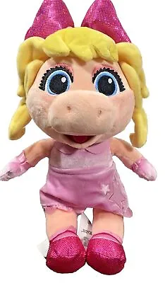 Disney Miss Piggy Plush Muppet Babies 13 In Pink Dress Stuffed Animal Doll Cute • $10