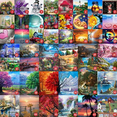 5D Full Drills Diamond Painting Embroidery Art Decor Cross Stitch Kits DIY Gifts • $10.03