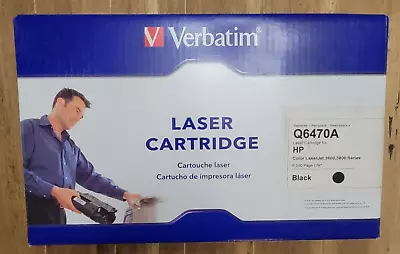 NEW SEALED-Verbatim Laser Jet Cartridge Black Printer Ink Q6470A-HP 3600 & 3800 • $25